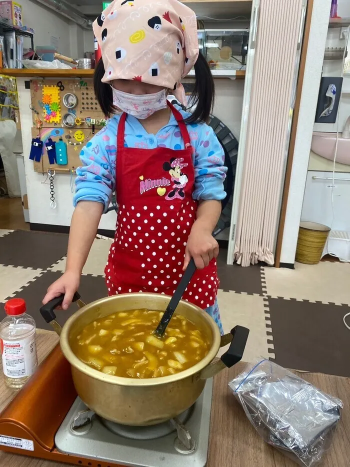 どんぐり北越谷/【お楽しみ昼食】みんなでカレーうどんを作りました！